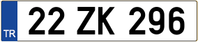 Trailer License Plate